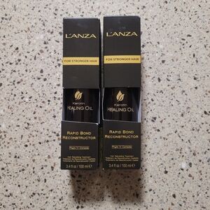 2 LANZA Keratin Healing Oil Rapid Bond Reconstructor 3.4oz/100ml Each Rebuilding